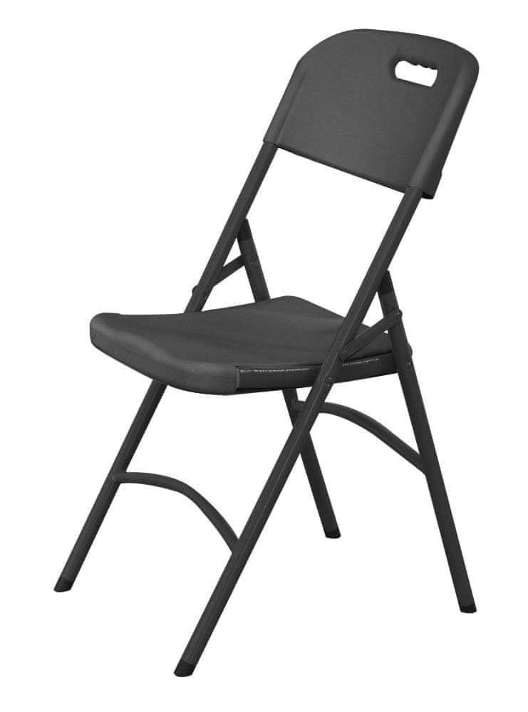 Hendi Keteringová stolička – čierna, 540x440x(H)840mm